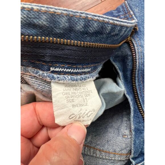 Vintage 80s Jeans Womens 11/XS  Chic Light denim High Rise Mom Jeans Made in USA - Picture 4 of 7